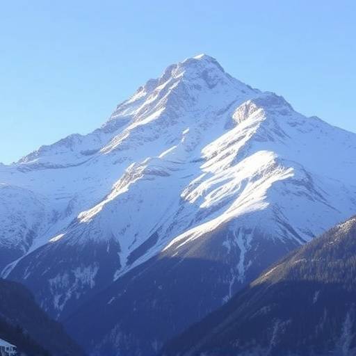 Il Gran Paradiso in Valle d'Aosta con neve