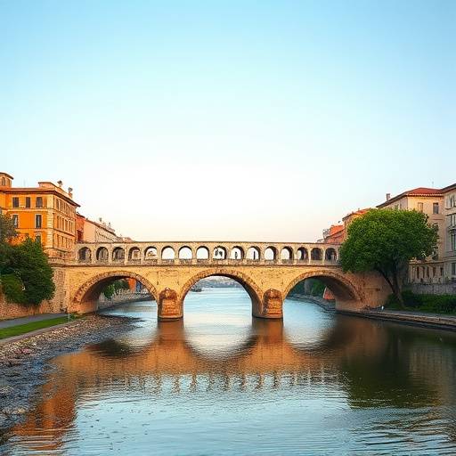 Il Ponte di Augusto a Rimini in Emilia-Romagna