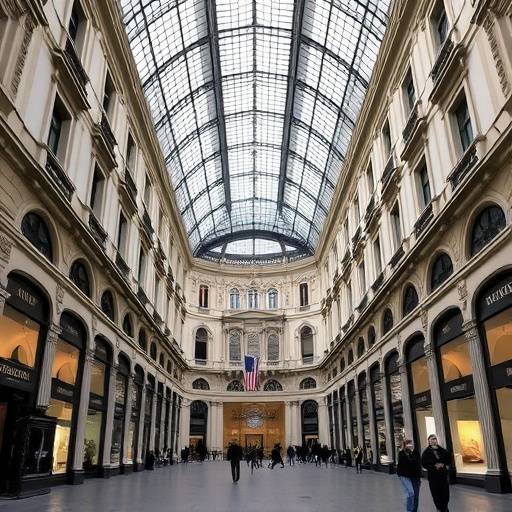 La Galleria Vittorio Emanuele II a Milano, un elegante esempio di architettura del XIX secolo