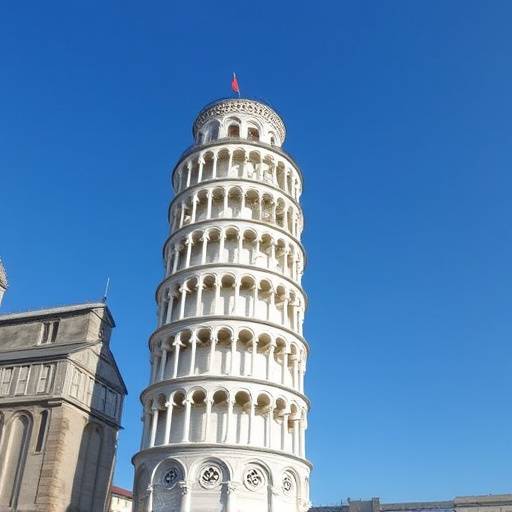 La Torre di Pisa, un campanile pendente famoso in tutto il mondo