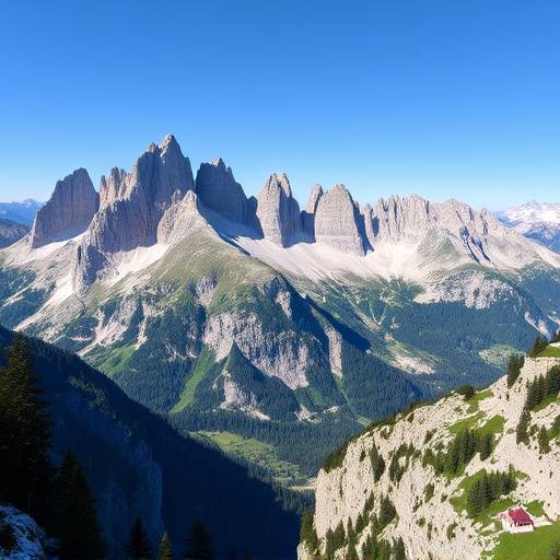 Paesaggio delle Dolomiti in Trentino-Alto Adige