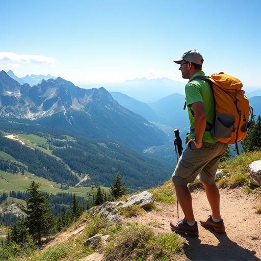 Un gruppo di escursionisti che cammina lungo un sentiero di montagna nelle Dolomiti con viste panoramiche